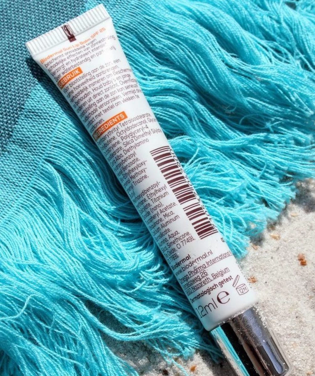 Biodermal Sun Lipbalm SPF25 - Tube 12 Ml - Natural Pink - Lippenbalsem - Afbeelding 2