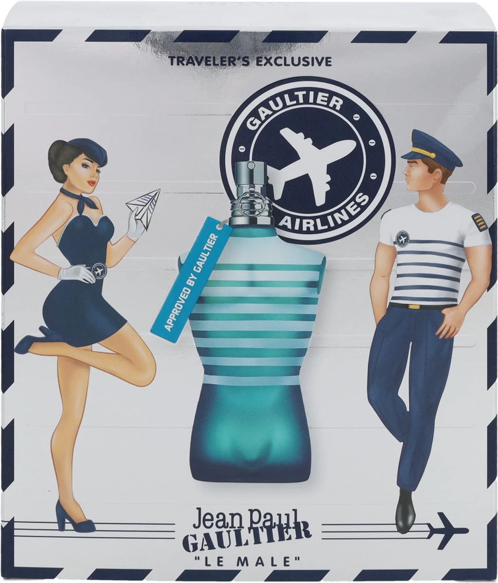 Jean Paul Gaultier Le Male Giftset - 125 Ml Eau De Toilette Spray + 20 Ml Eau De Toilette Tasspray - Cadeauset Voor Heren - Afbeelding 4