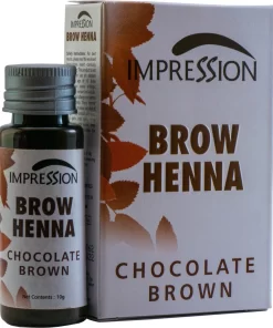Impression Henna Wenkbrauwverf | Chocolade Bruin | Chocolate Brown | Chocolat Brun | Brow Henna | Goed Voor Meer Dan 20 Behandelingen