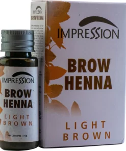 Impression Henna Wenkbrauwverf | Lichtbruin | Light Brown | Brun Clair | Brow Henna | Goed Voor Meer Dan 20 Behandelingen