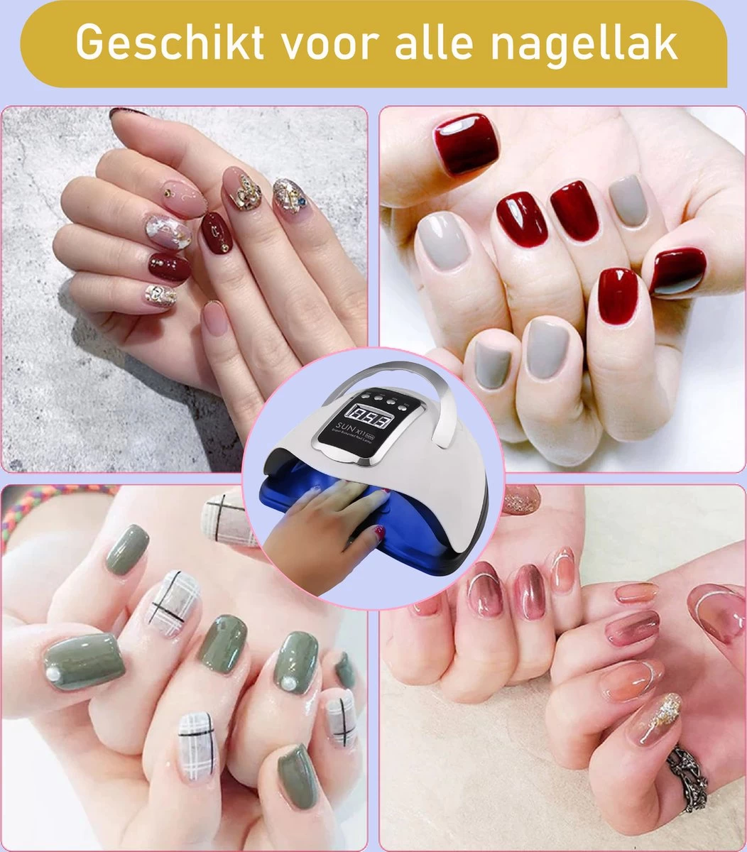 280 Watt UV LED Lamp Nagels - 66 Leds - SUN X10 MAX - Nagel UV Lamp - Gellak Lamp - Nagellamp - Nagellamp Led - Nagellamp Voor Gel Nagellak - Nagellamp Led Uv - Nagellamp Uv - Nagellamp Gelnagels - Gellak - Nageldroger - Afbeelding 8