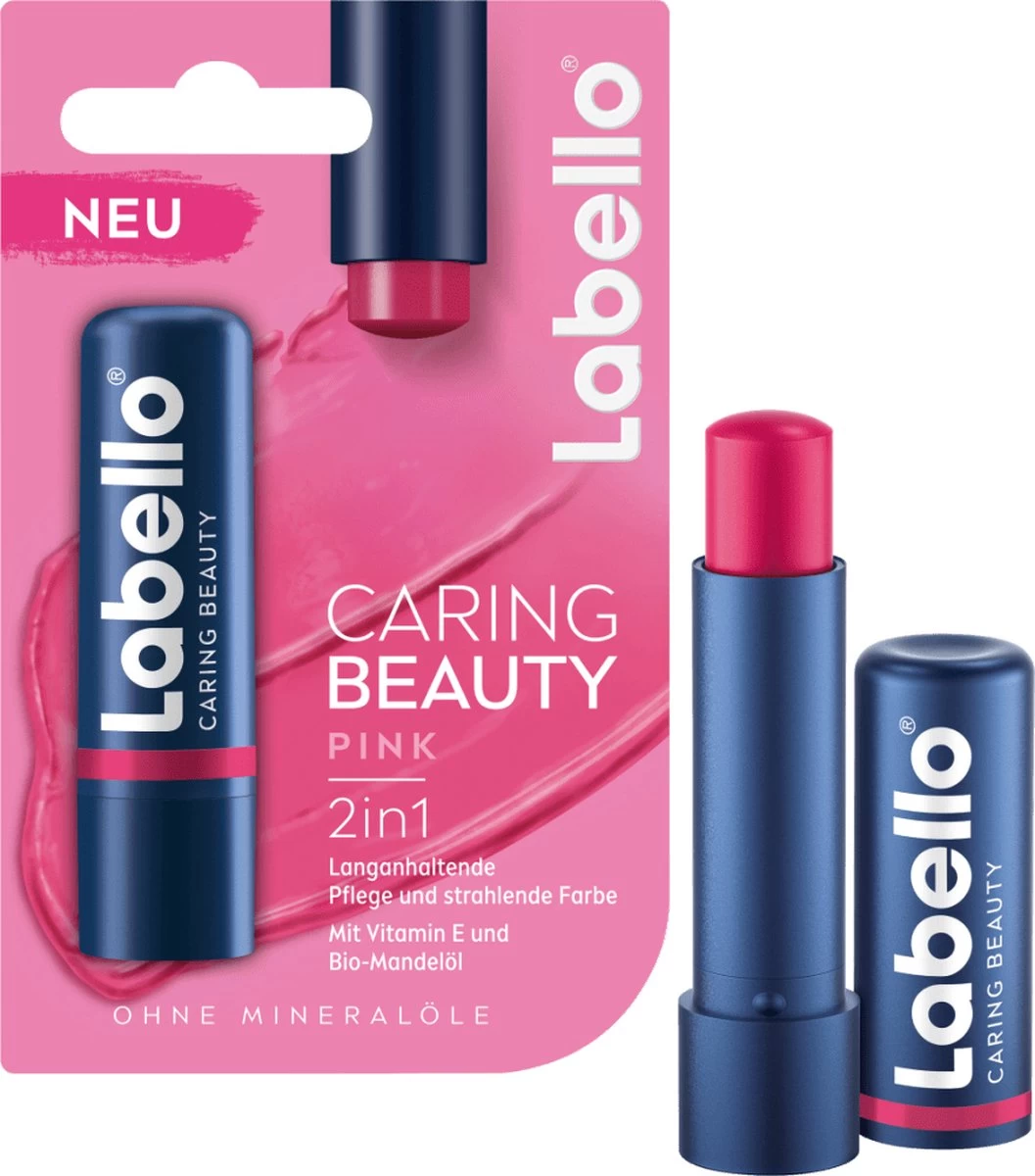 Labello Lippenbalsem Caring Beauty Pink - Afbeelding 3