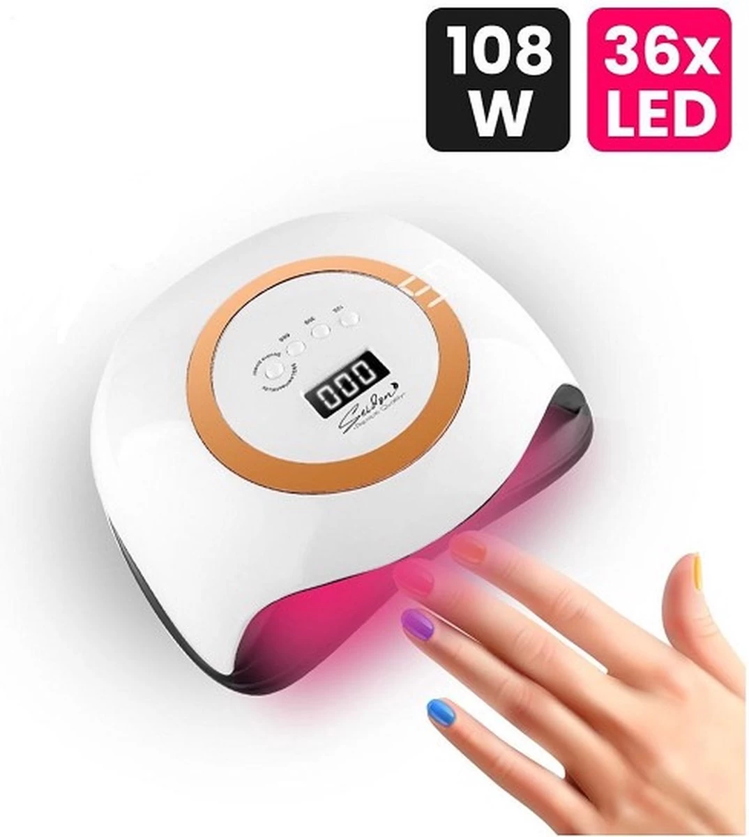 Seidon© Nageldroger 168W - LED Lamp Nagels - Gellak Lamp - UV Lamp Gelnagels