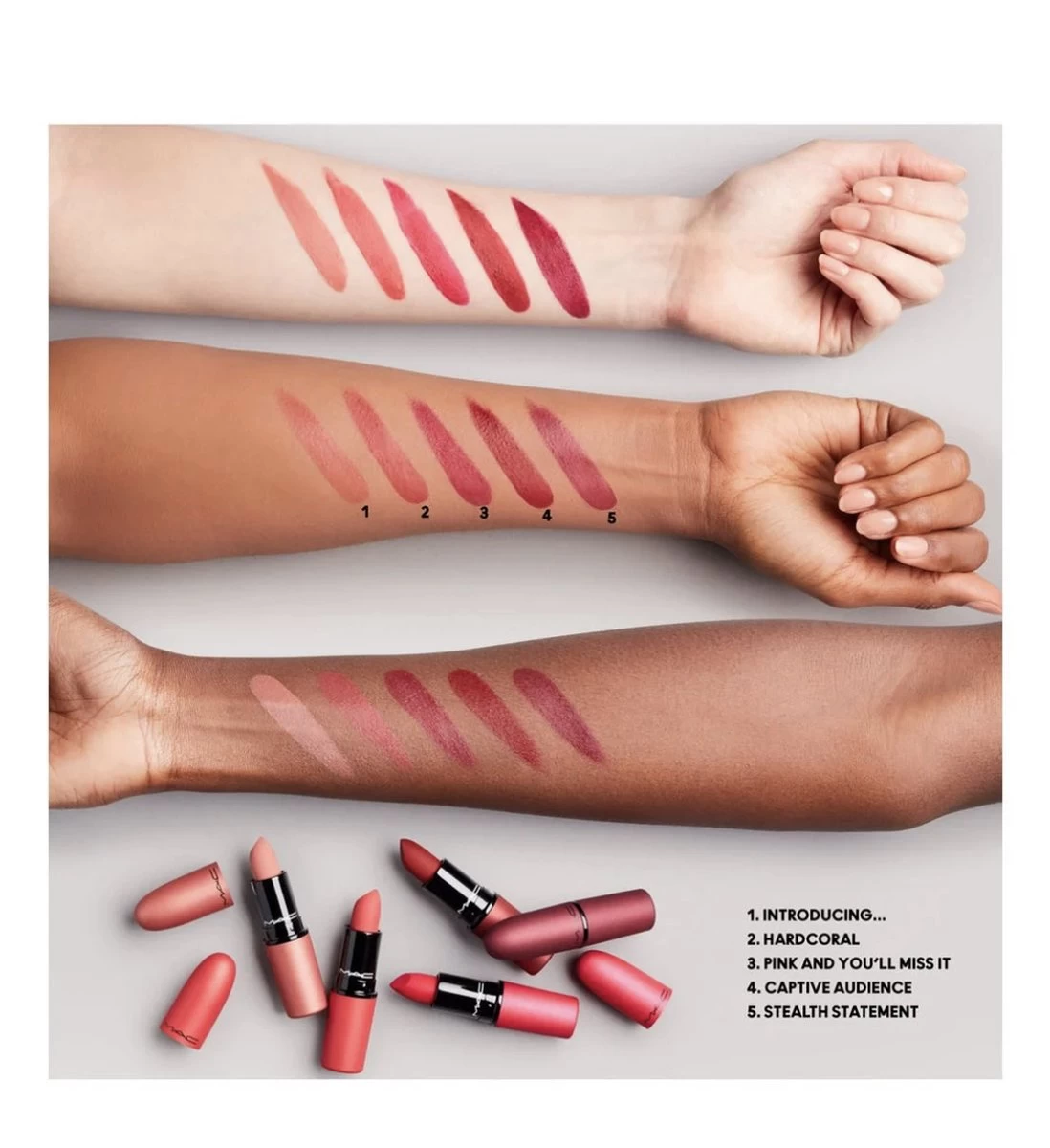 M·A·C Mistletoe Matte Powder Kiss Lipstick - Limited Edition Make-up Set - Afbeelding 7