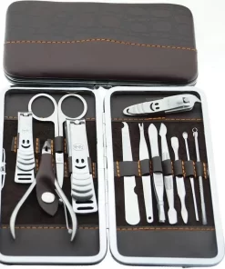 12-delige Luxe Manicureset Ncl Etui Nagelset - Nagelverzorging Set - Reisset - Manicure Set & Pedicur -Nagelverzorging Set