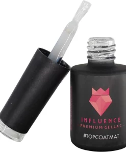 #TOPCOATMAT - Influence Gellac - No Wipe Topcoat - Topcoat Gellak UV - UV Gellak - Gel Nagellak - Gellac - Kado Vrouw - Valentijns Cadeau - Kado Voor Haar - 10 Ml