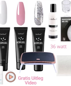 Complete Set - Polygel Nagels - Polygel Kit - Nagel Poly Gel Kit - Starterset Voor Acrylgel - Poly Gel Kit - Gelnagels - Acryl