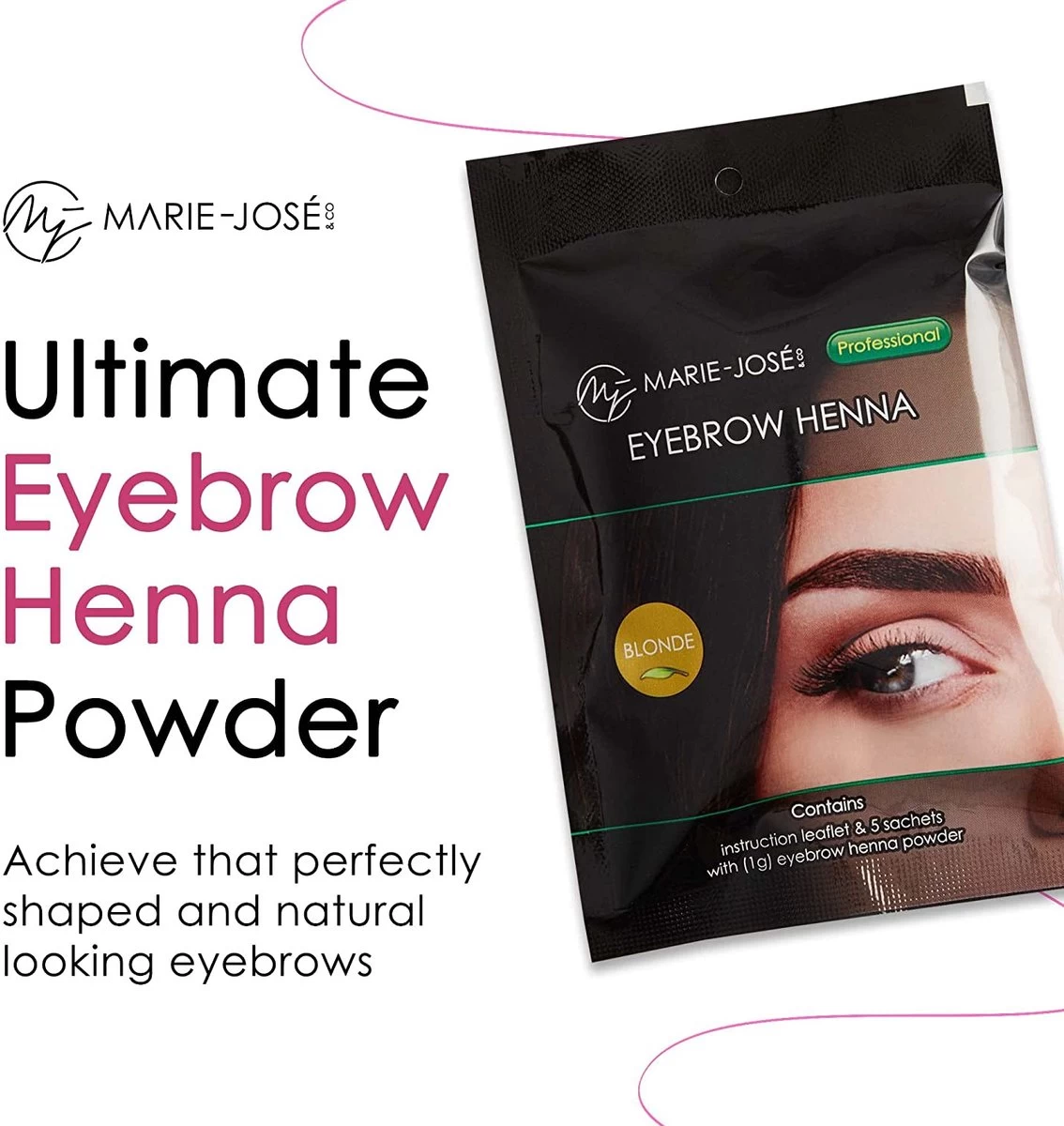 Henna Wenkbrauwverf Blond | Henna Brows |Geschikt Voor Minstens 25 Toepassingen - Afbeelding 3