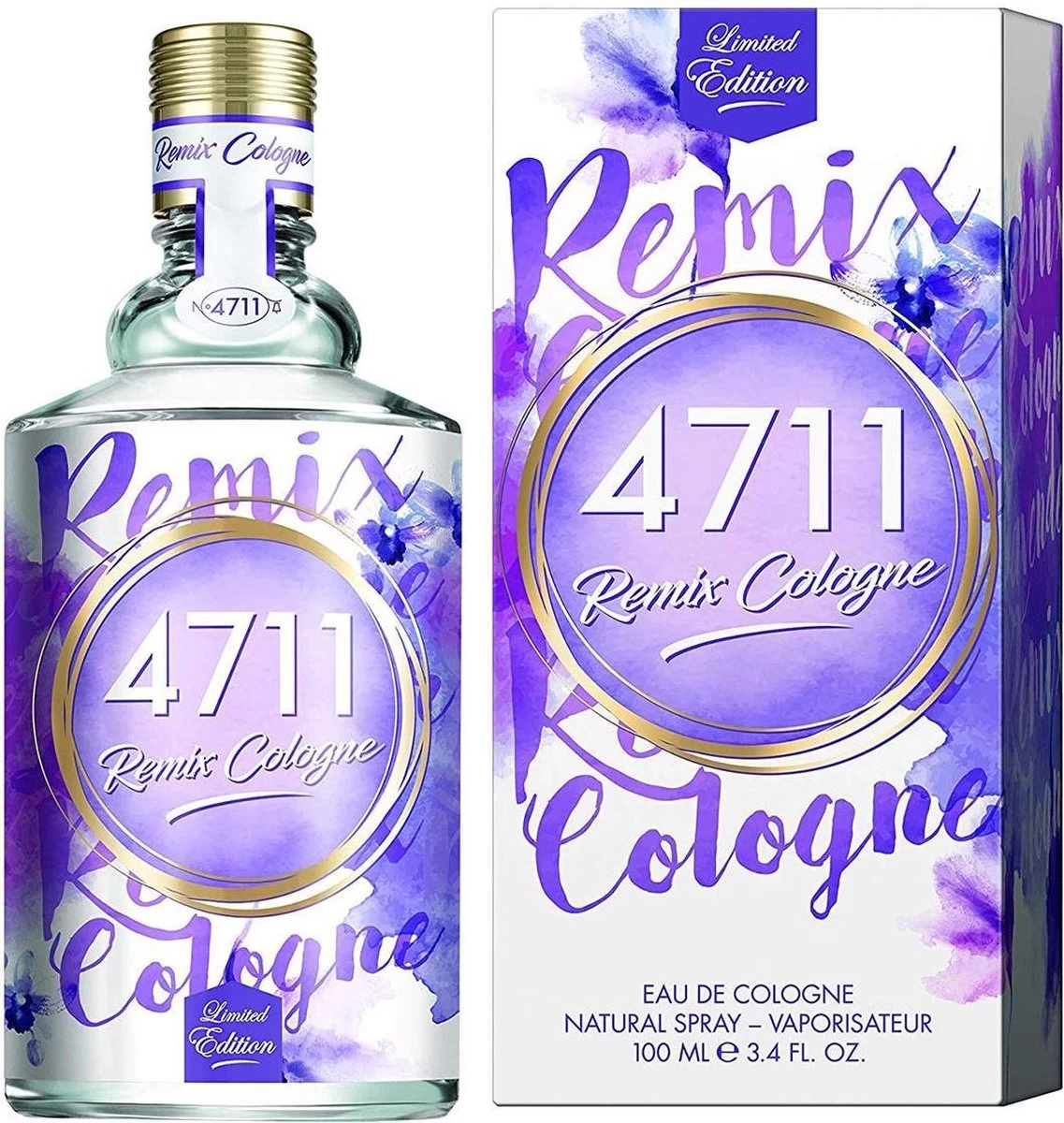 4711 Remix Collection Lavender Eau De Cologne Spray 100 Ml - Afbeelding 3