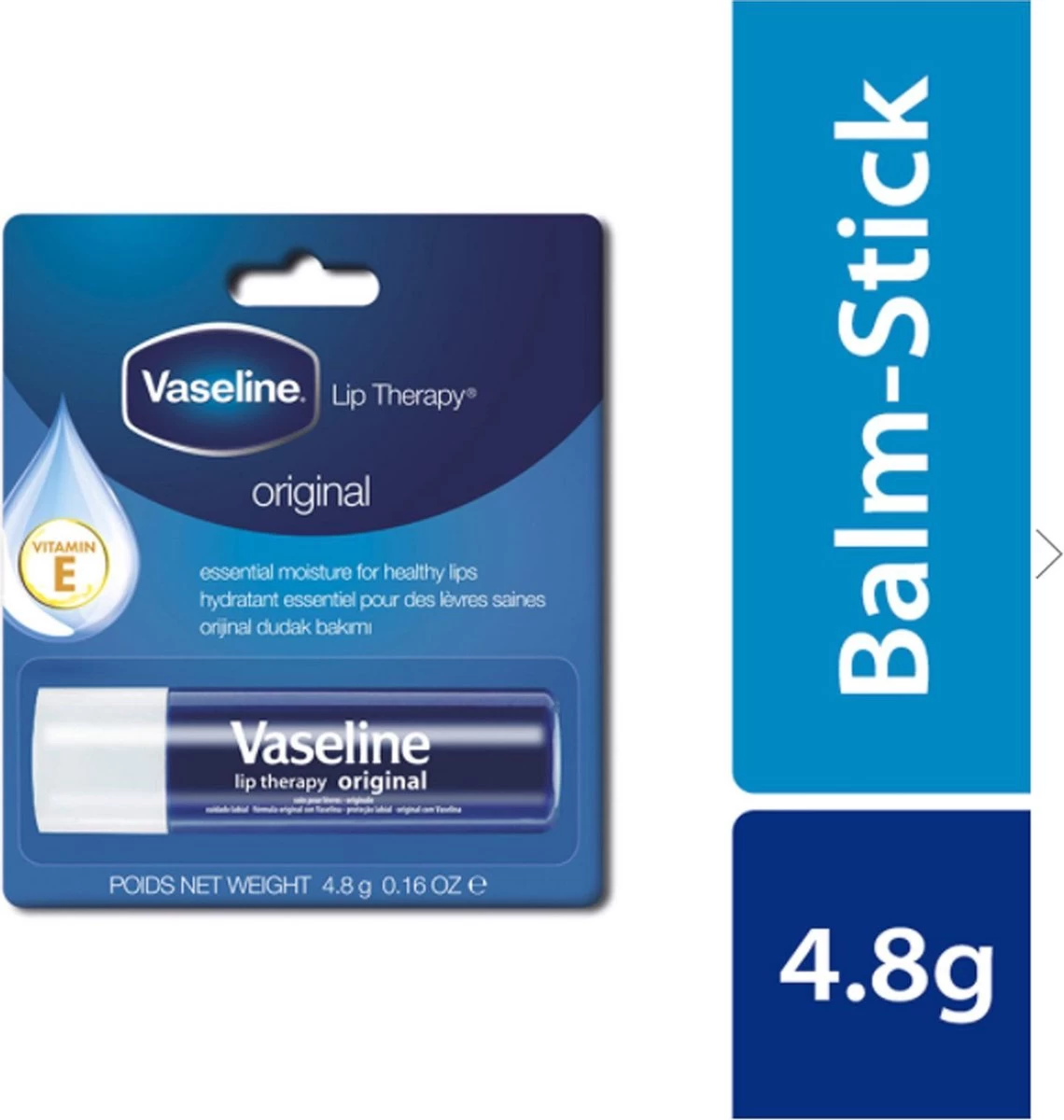 Vaseline® Vaseline Original Lippenbalsem Transparant 2x4 G - Afbeelding 2