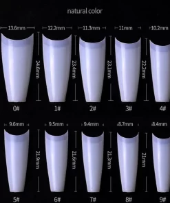 T-Vormige -Nagel Tips -Kort Opzetstukje - Naturel - 500 Stuks - Tips Nail Extension- False Tips Plaknagels – Nageltips - Acrylnagels – Gelnagels -Polygel - Polyacryl