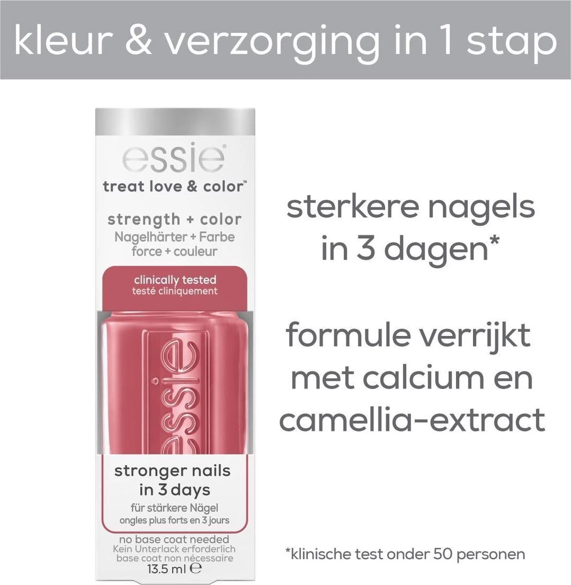 Essie - TREAT LOVE & COLOR™ - 162 Punch It Up - Roze Nagellak - 13,5 Ml - Afbeelding 3