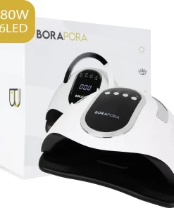 BoraPora Professionele Nageldroger - 280 Watt UV LED Lamp Nagels - 66 Leds - Nagel UV Lamp - Gellak Lamp - Nagellamp - Nagellamp Led - Nagellamp Voor Gel Nagellak - Nagellamp Led Uv - Nagellamp Uv - Nagellamp Gelnagels - Gellak - Nageldroger