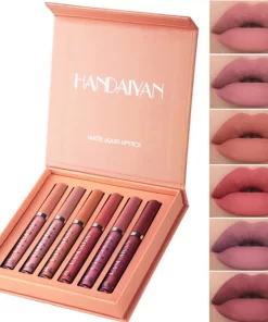 HANDAIYAN® | Liquid Lipsticks | Set Van 6 | Matte Lippenstift | Vloeibare Lippenstift | Waterproof | Make Up Set | Geschenkset | Giftset | Lipstick | Lippenstift | Lipgloss | Lip Gloss