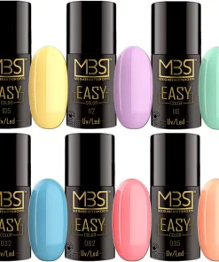 Gellak 6-delige Set -Gel Nagellak -Pastel Kleuren -Gellak 5ml