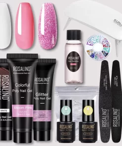 Polygel- Polygel Kit- Polygel Nagels- Polygel Kleuren- 30ML - Polygel Set- 3 Kleuren Polygel - Gel Solution - Nale File 2 - Nail Brush 1 - 12 PCS Tips 1 - Decoration - Nagellamp - Base Gel - Top Coat 1