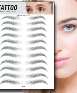 Dermarolling Semi-Permanente Waterproof Wenkbrauw Tattoo Sticker #E10