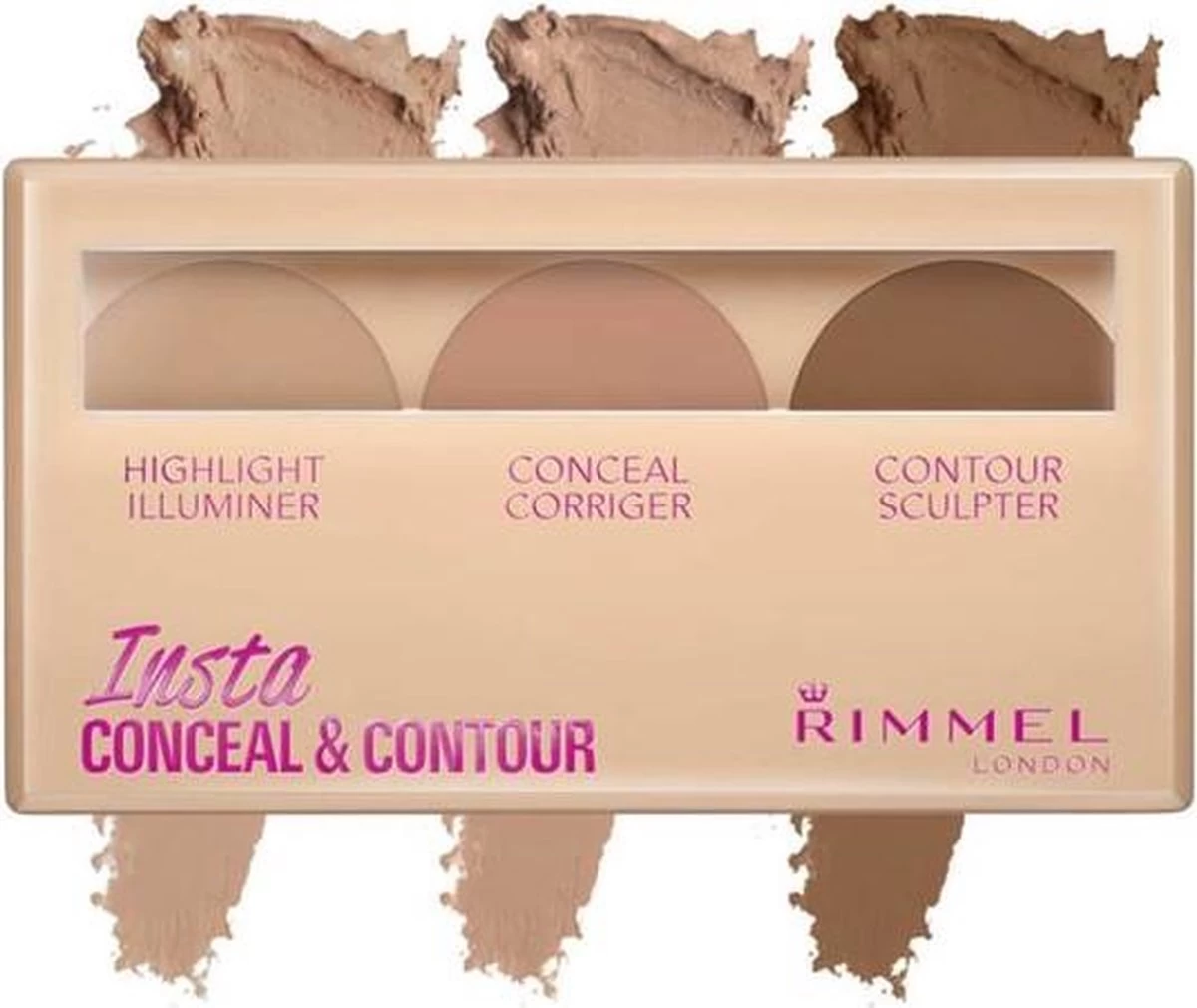 Rimmel London Rimmel Insta Conceal & Contour Palette - 020 Medium - Afbeelding 5