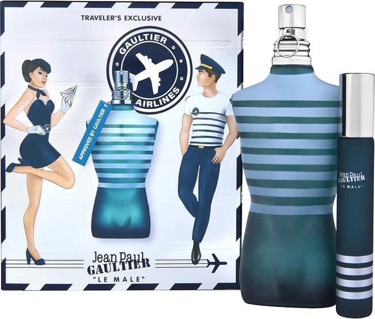 Jean Paul Gaultier Le Male Giftset - 125 Ml Eau De Toilette Spray + 20 Ml Eau De Toilette Tasspray - Cadeauset Voor Heren - Afbeelding 6