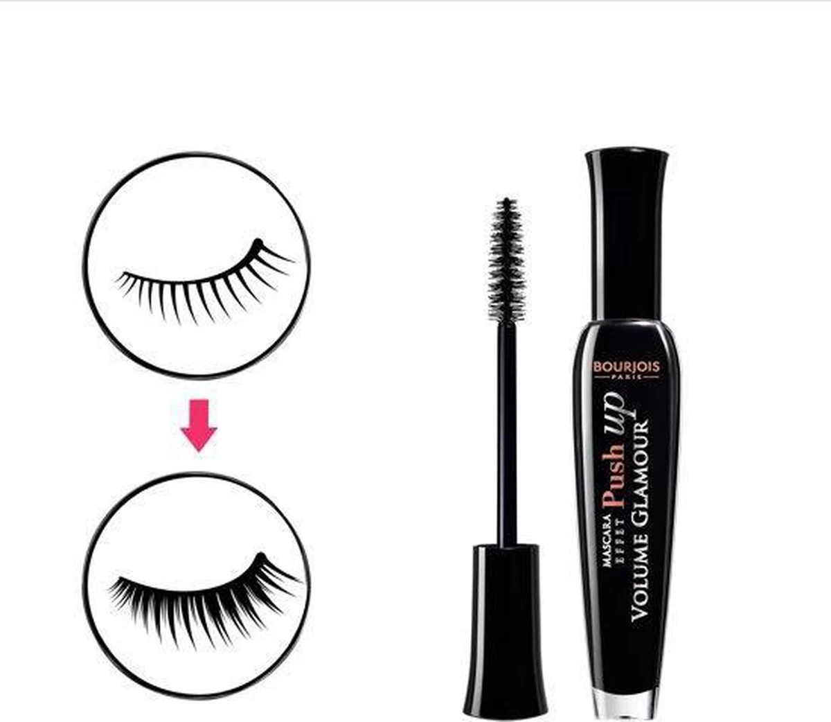 Bourjois Volume Glamour Push Up Mascara - 71 Noir - Afbeelding 5