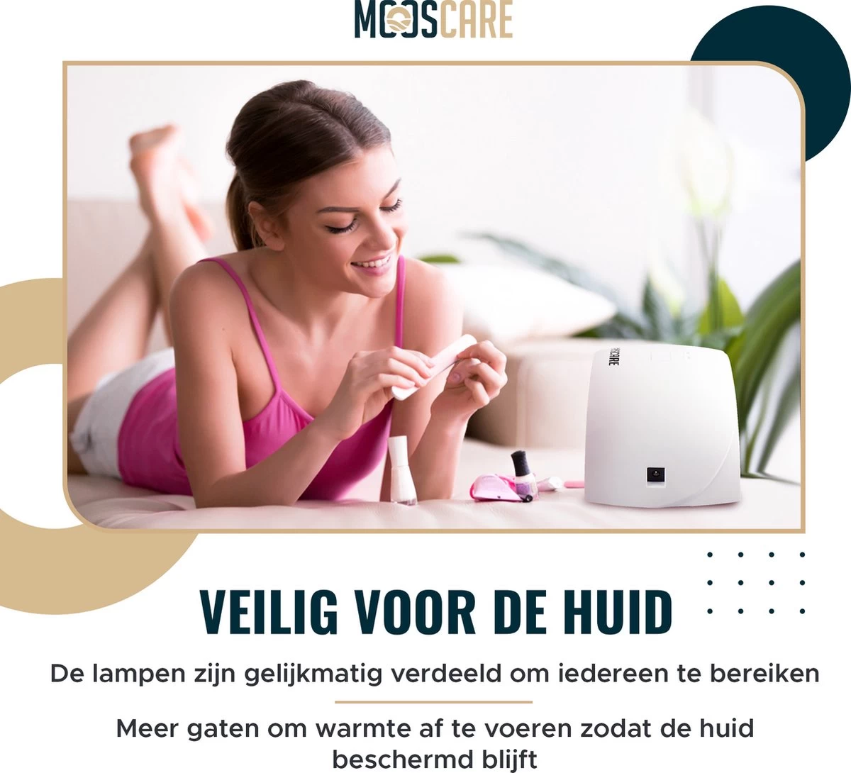 MOOSCARE 36 Watt LED Lamp Voor Gellak Nagels – Nageldroger – Gellak Lamp - UV Lamp Gelnagels - Nail Art Nagellamp - Gel Nagellak Nageldroger - Afbeelding 6