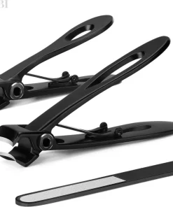 YUBBI™ Premium Zwart Nagelknipper Set - Nageltang - Pedicure - Teennagels - Vingernagels - Teennagelknipper - Nagelschaar - Nail Clipper