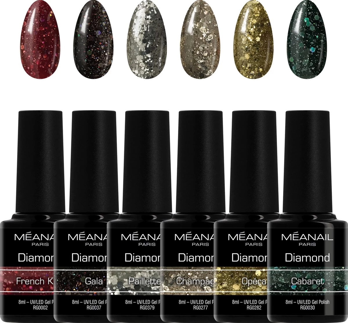 Méanail - Gellak - Parisienne - Shiny Star - Gel Nagellak - 6 X 8ml