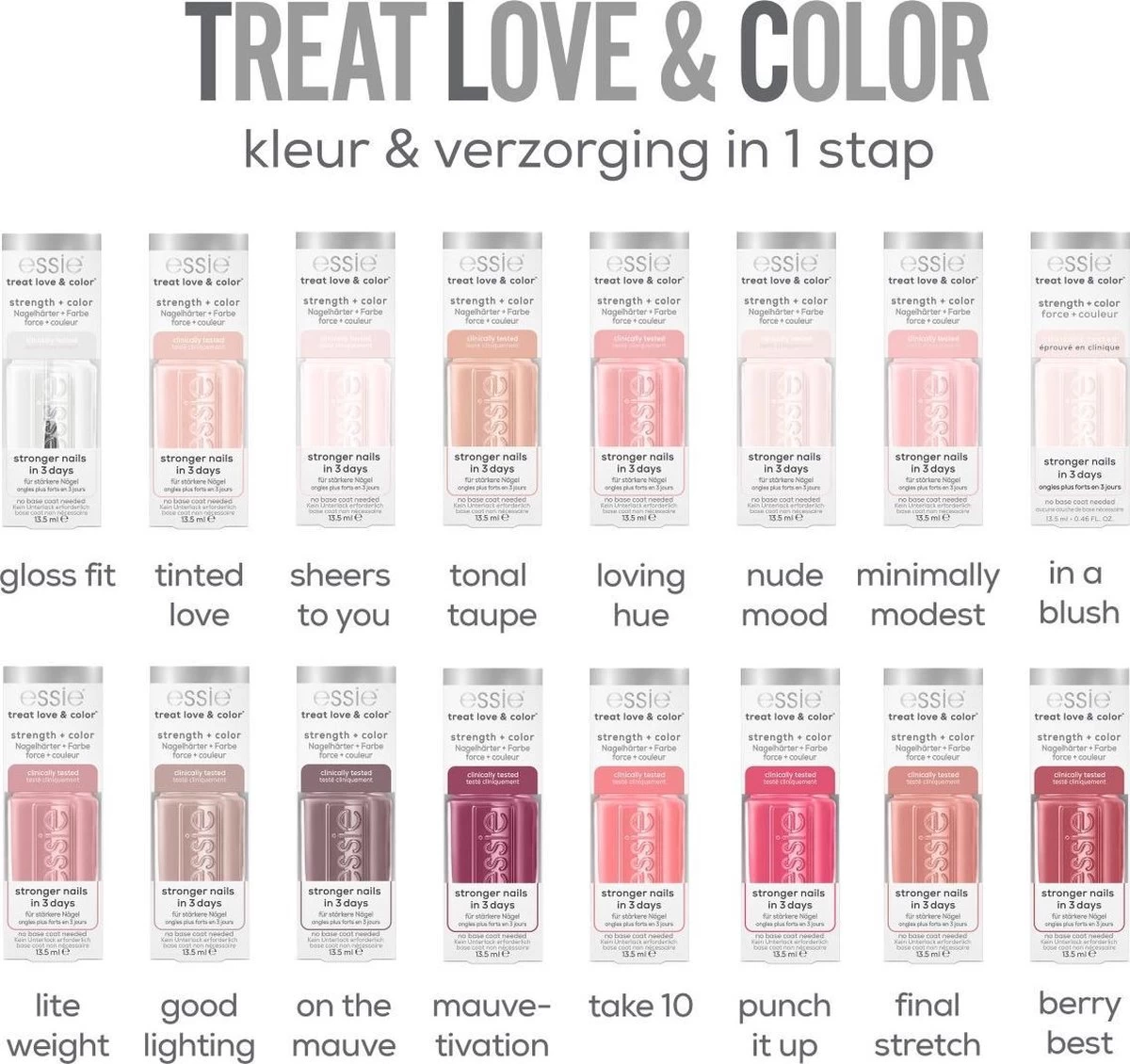 Essie - TREAT LOVE & COLOR™ - 162 Punch It Up - Roze Nagellak - 13,5 Ml - Afbeelding 11