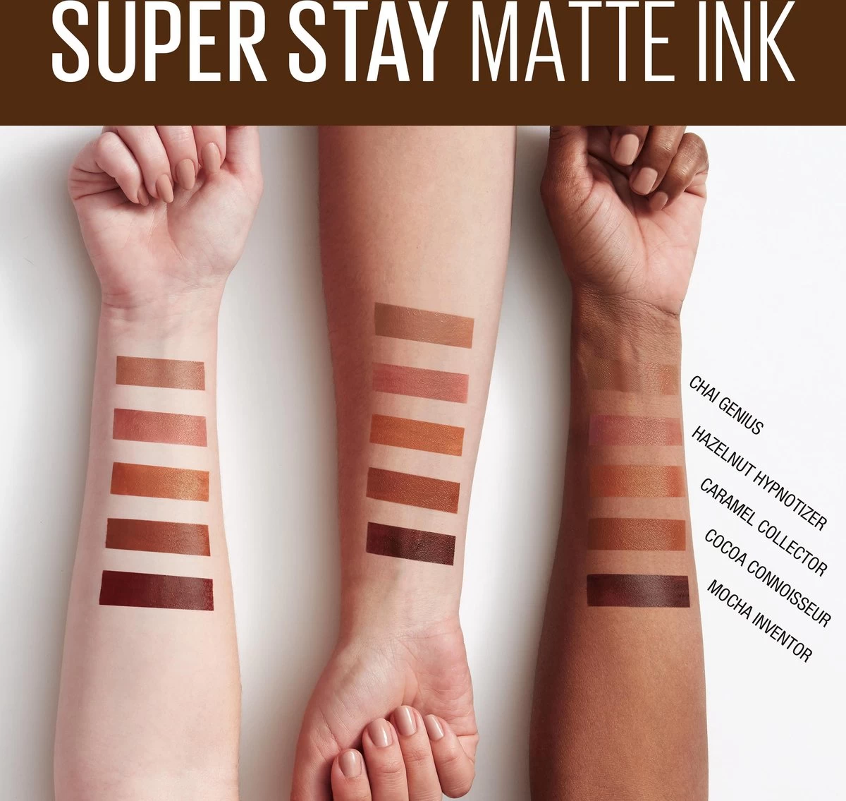 Maybelline SuperStay Matte Ink Lipstick - 260 Hazelnut Hypnotizer - Nude Lippenstift - 5 Ml - Afbeelding 6