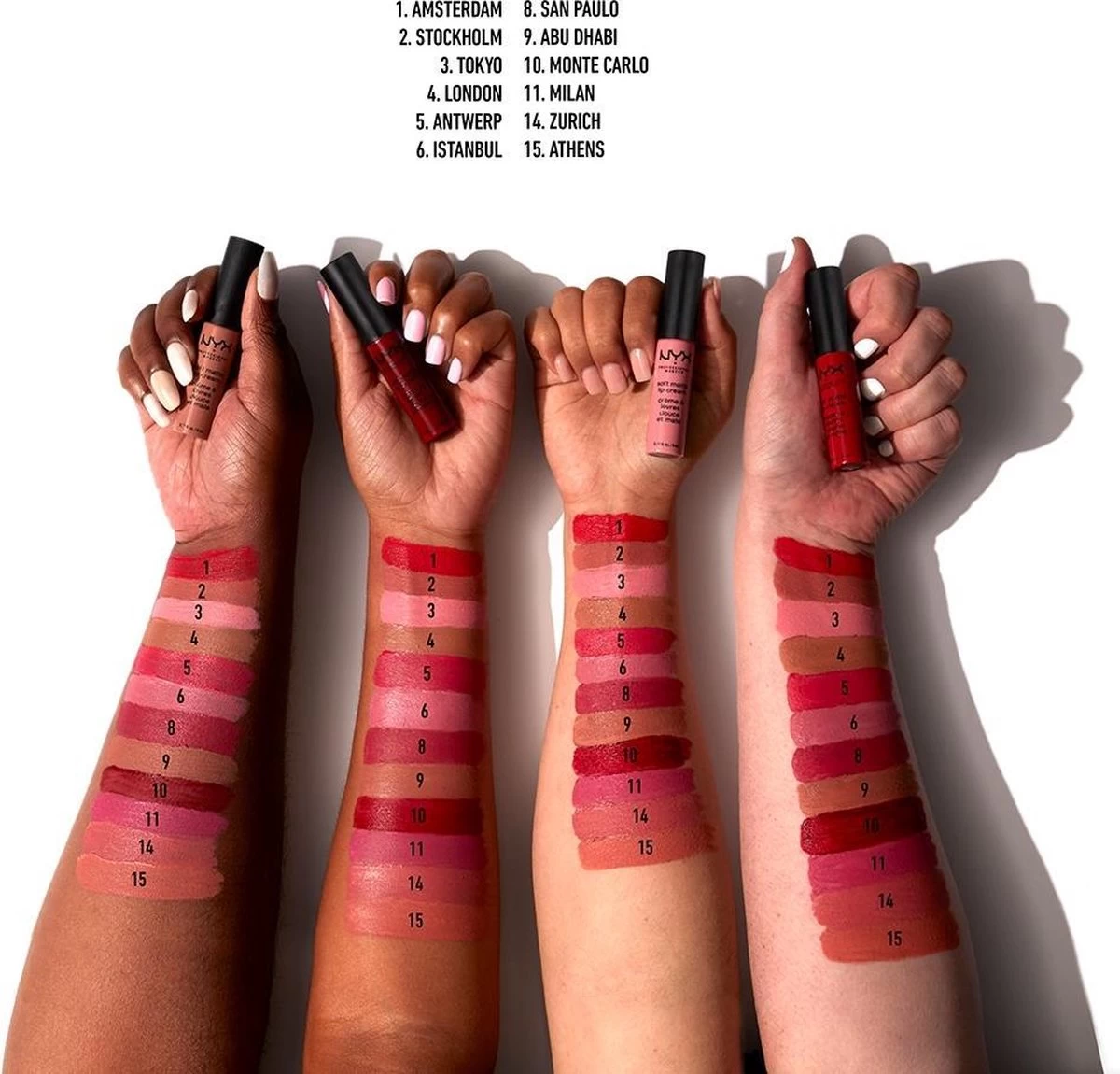 NYX Professional Makeup Soft Matte Lip Cream - Amsterdam SMLC01 - Lippenstift - Afbeelding 5