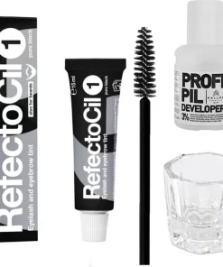 Refectocil Henna Set Incl. Brush & Mengglas #1 Zwart