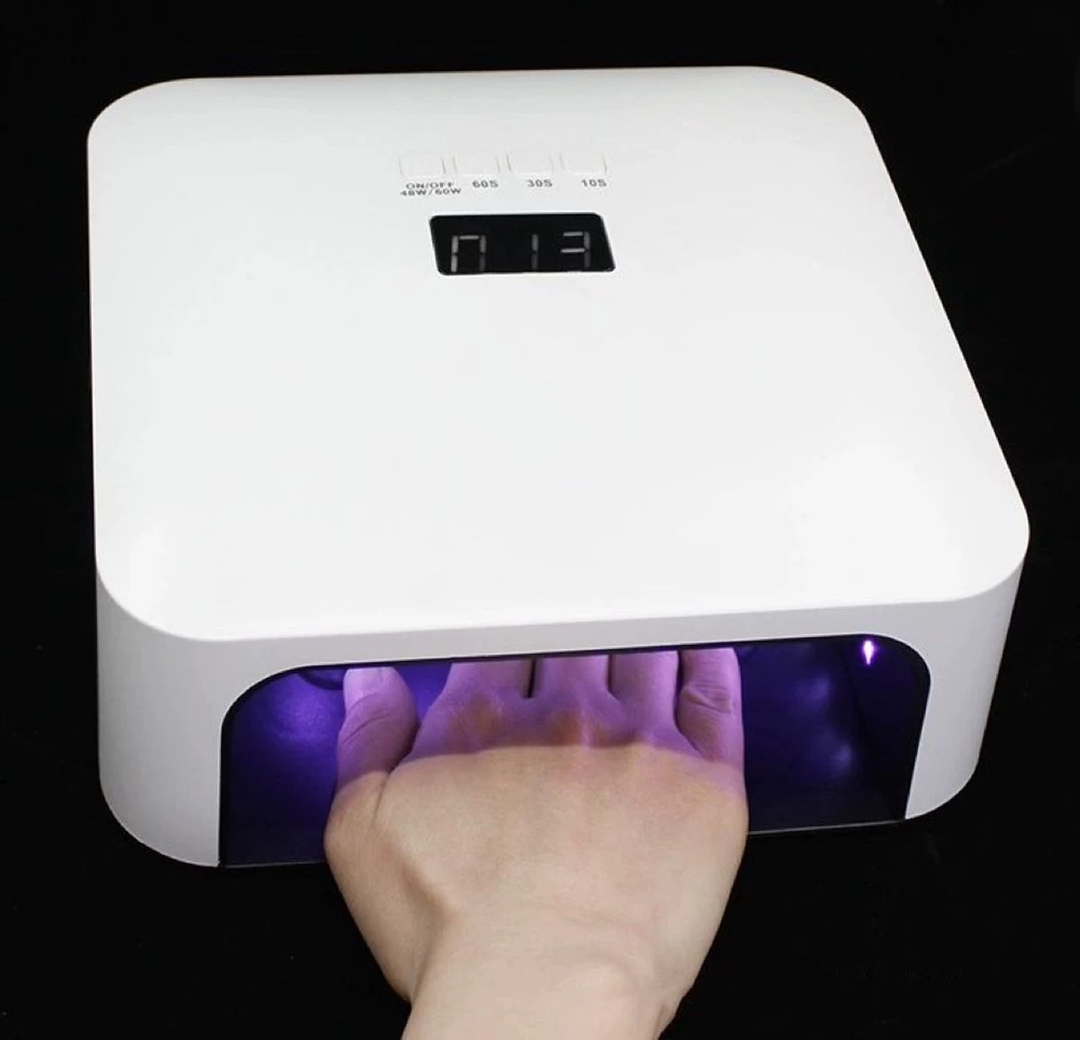 2022 Premium 2 In 1 UV/LED Lamp - 60W/33 LEDs - Wit Kleur - Luxe Kwaliteit -Nagelstudio - Professioneel Gebruik - Gelnagels - Nageldroger - Top Coat Nageldroger - Acrylnagels - 2022 Hot Item - Origineel - Tafel Nageldroger - Nagellamp - Afbeelding 3