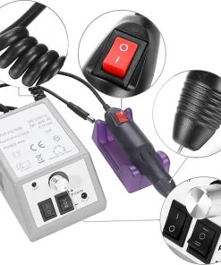 Elektrische Nagelvijl/ Nagelfrees - Inclusief 6 Vijlen - Nagelfrees Machine Voor Slijpen / Snijden / Polijsten - Manicure / Pedicure Nagel Vijlmachine - Verzorging Voor Nagels / Handen / Voeten