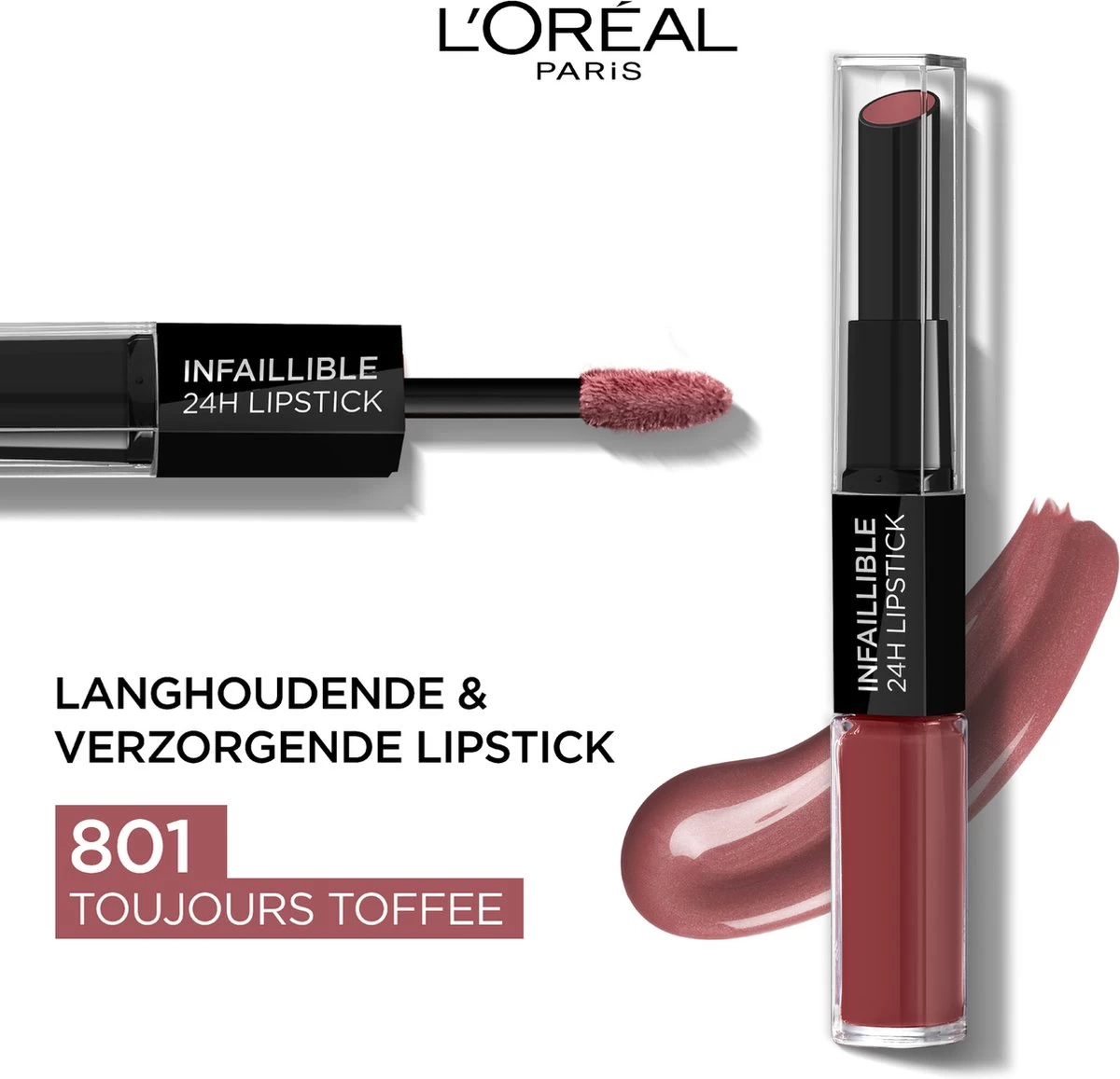 L’Oréal Paris Lippenstift Infaillible 24H - 801 Toujours Toffee 5 Ml - Afbeelding 6