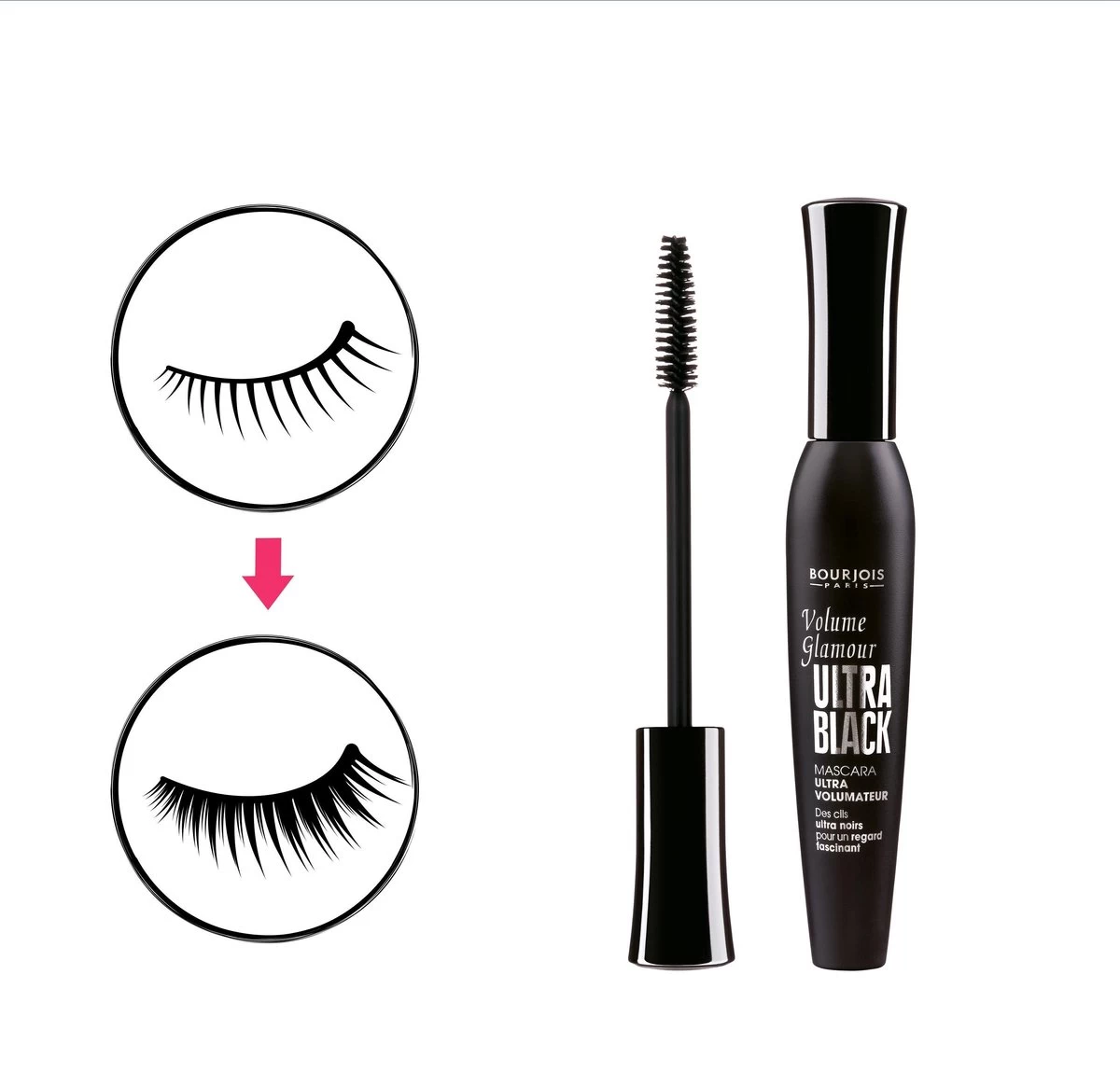 Bourjois Volume Glamour Mascara - 61 Ultra Black - Afbeelding 5