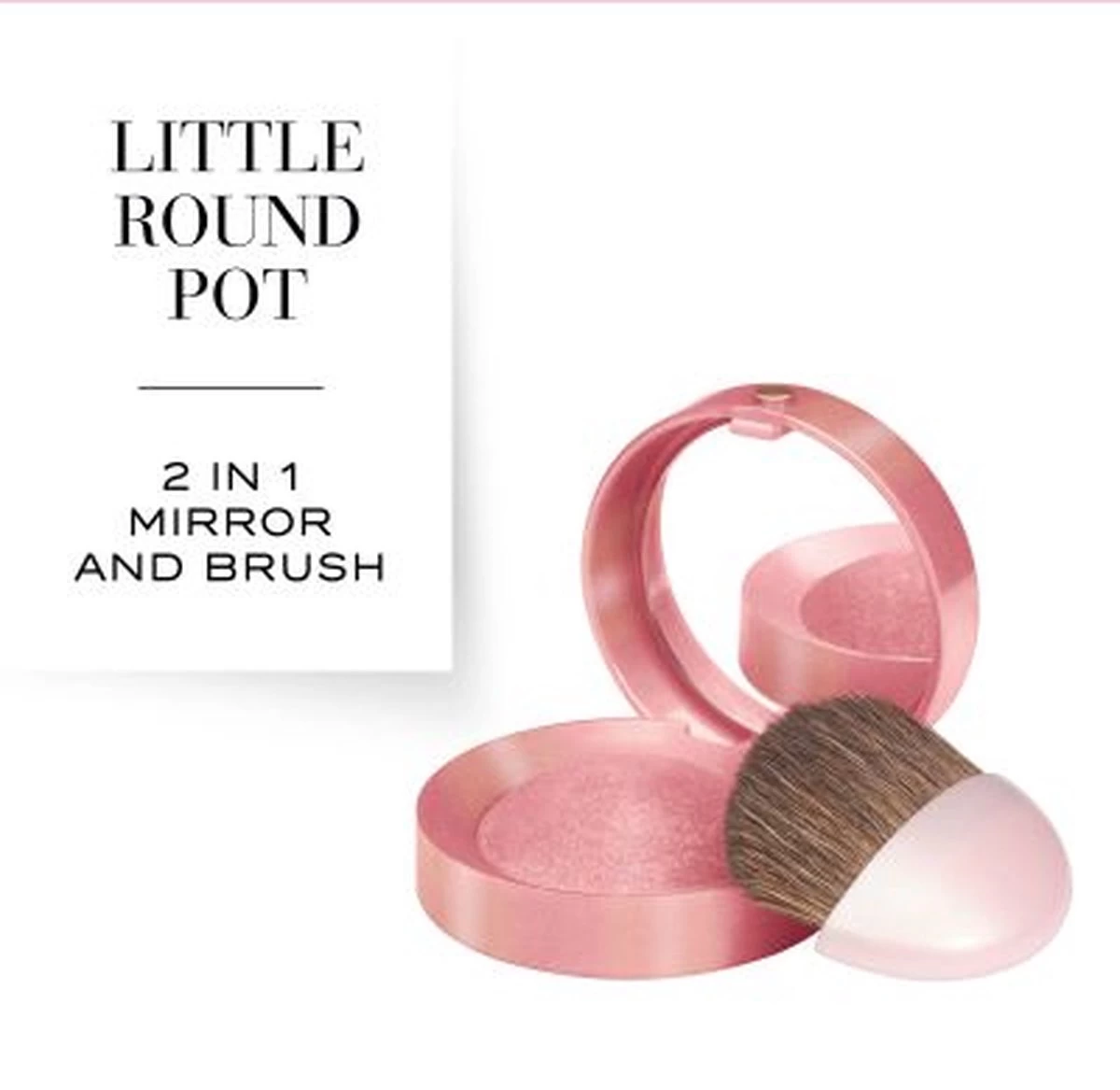 Bourjois Little Rount Pot Blush 095 Rose De Jaspe - Afbeelding 5