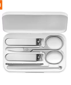 Xiaomi Professionele Nagel Set - Roestvrij Versterkt Staal - 5-delig - Compacte Opbergdoos - Handverzorging - Voetverzorging - Nagelknippers - Nagelschaar - Nagelvijl - Oorsmeer Verwijderaar - Travel Kit