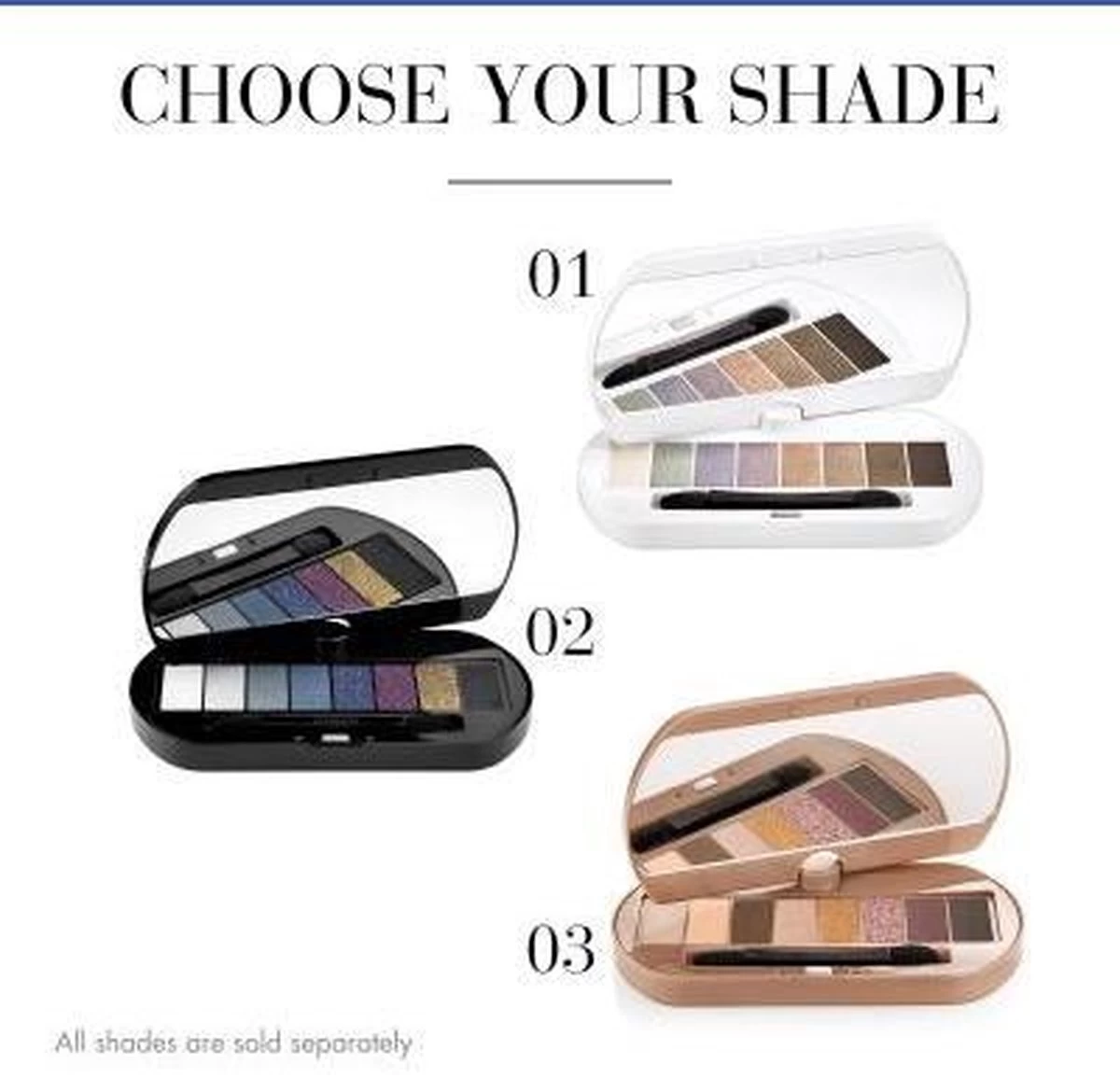 Bourjois Eye Catching Oogschaduw Palette - 3 Eye Catching Nude - Afbeelding 17