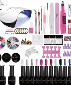 Gellak Starterspakket - Gellak - Gelnagel Kit - UV Lamp 36W - LED - Manicure Set - 12 Kleuren Gel Polish - Nail Art - Nagellamp - Nagelboor - Nageldroger - Nagellak