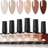 Luneya Gellak - Nude Tones Edition - 6-Delige Gellak Starterspakket - Gel Nagellak