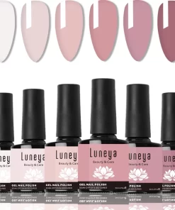 Luneya Gellak - Timeless Florals Edition - 6-Delige Gellak Starterspakket - Gel Nagellak