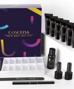 COSCELIA Extenstion Kit | Polygel Nagels | Gelnagels | Nepnagels | Gellak Set | UV Gel | Nail Art Pakket | Buildergel | Starterset | Makkelijk En Snelle Set