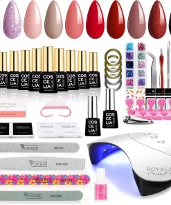 Royala D6 Gellak - Gellak Starterspakket 10 Kleuren - Gellak - Gellak Set - UV LED Lamp 36W - Manicure - Nagellak - Nail Art - 10 Kleuren Gel Polish - Nagellakset - Gellakset