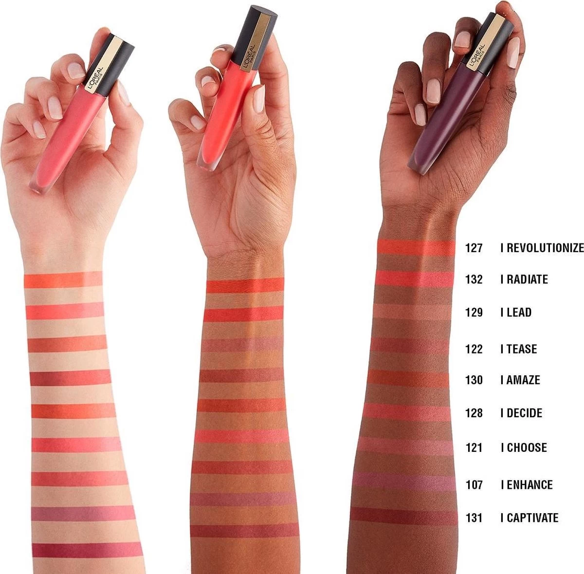 L’Oréal Paris Rouge Signature Lippenstift - 132 I Radiate - Roze - Matte Vloeibare Lipstick - Afbeelding 6