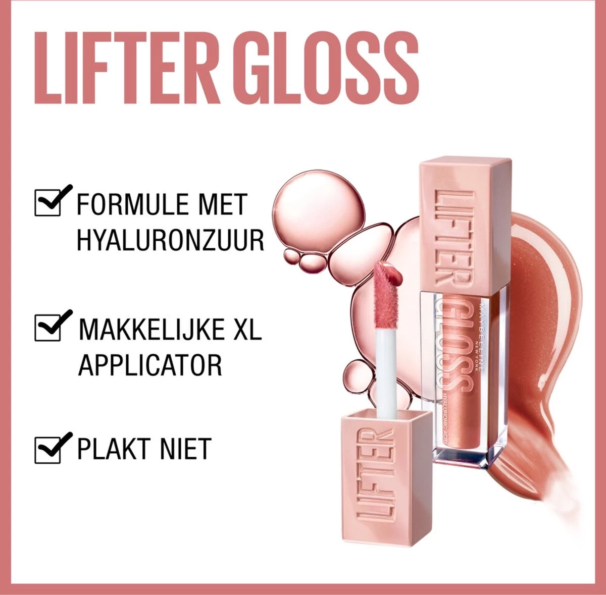 Maybelline New York - Lifter Gloss Lipgloss - 3 Moon - Roze - Glanzende Lipgloss - 5.4ml - Afbeelding 4