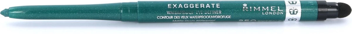 Rimmel London Rimmel Exaggerate Waterproof Eye Definer - 250 Emerald Sparkle - Afbeelding 2