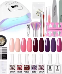Gellak - Gellak Startersset 5 Kleuren - Gellak - Gellak Set - Premium UV Lamp 48W - Manicure - Nagellak - Nail Art - Zomerse Kleuren Gel Polish - Nagellakset - Gellakset