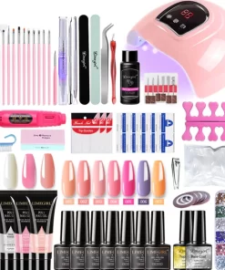 Gellak Starterspakket - Polygel Kit - Uv Lamp Gelnagels - Gelnagels Starterspakket - Polygel Kleuren - Polygel Nagels Starterspakket - Uitgebreide Versie