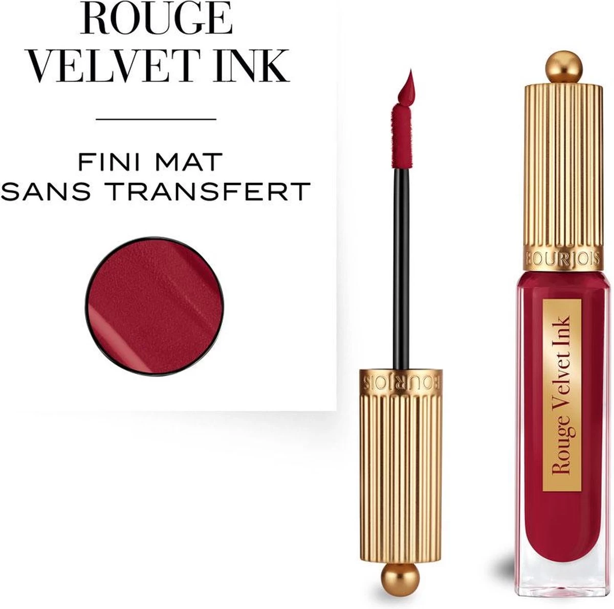 Bourjois Rouge Velvet Ink Lippenstift - 010 Re(d) Belle - Afbeelding 4