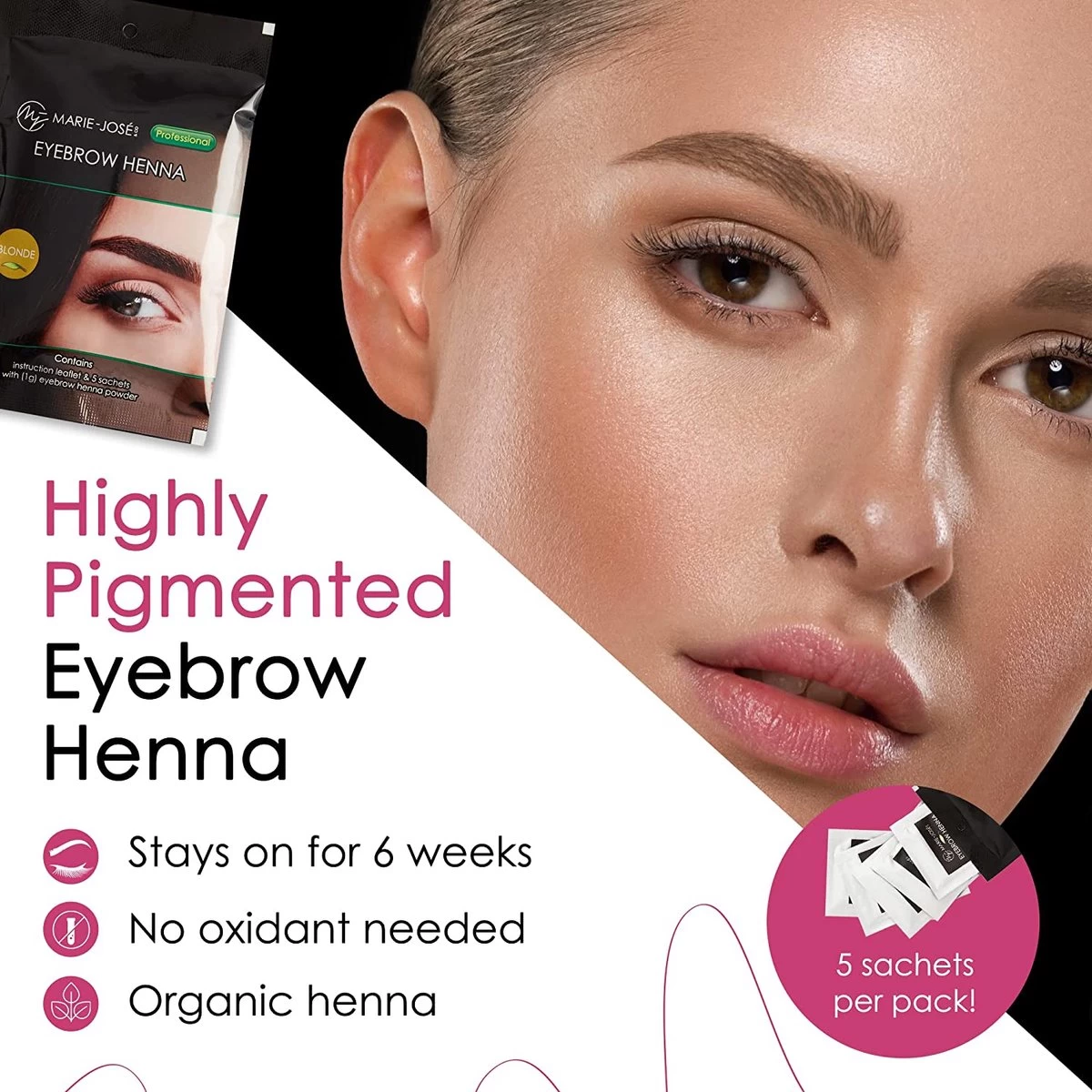 Henna Wenkbrauwverf Blond | Henna Brows |Geschikt Voor Minstens 25 Toepassingen - Afbeelding 7